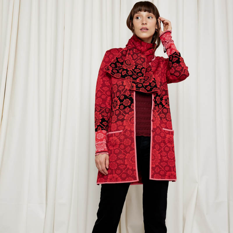 Marit skjerf rød - Bilde 3