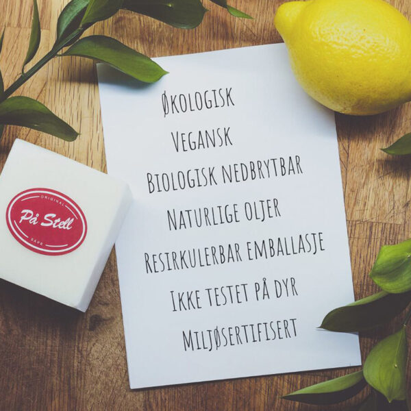 Sitronsåpe 60g med pose