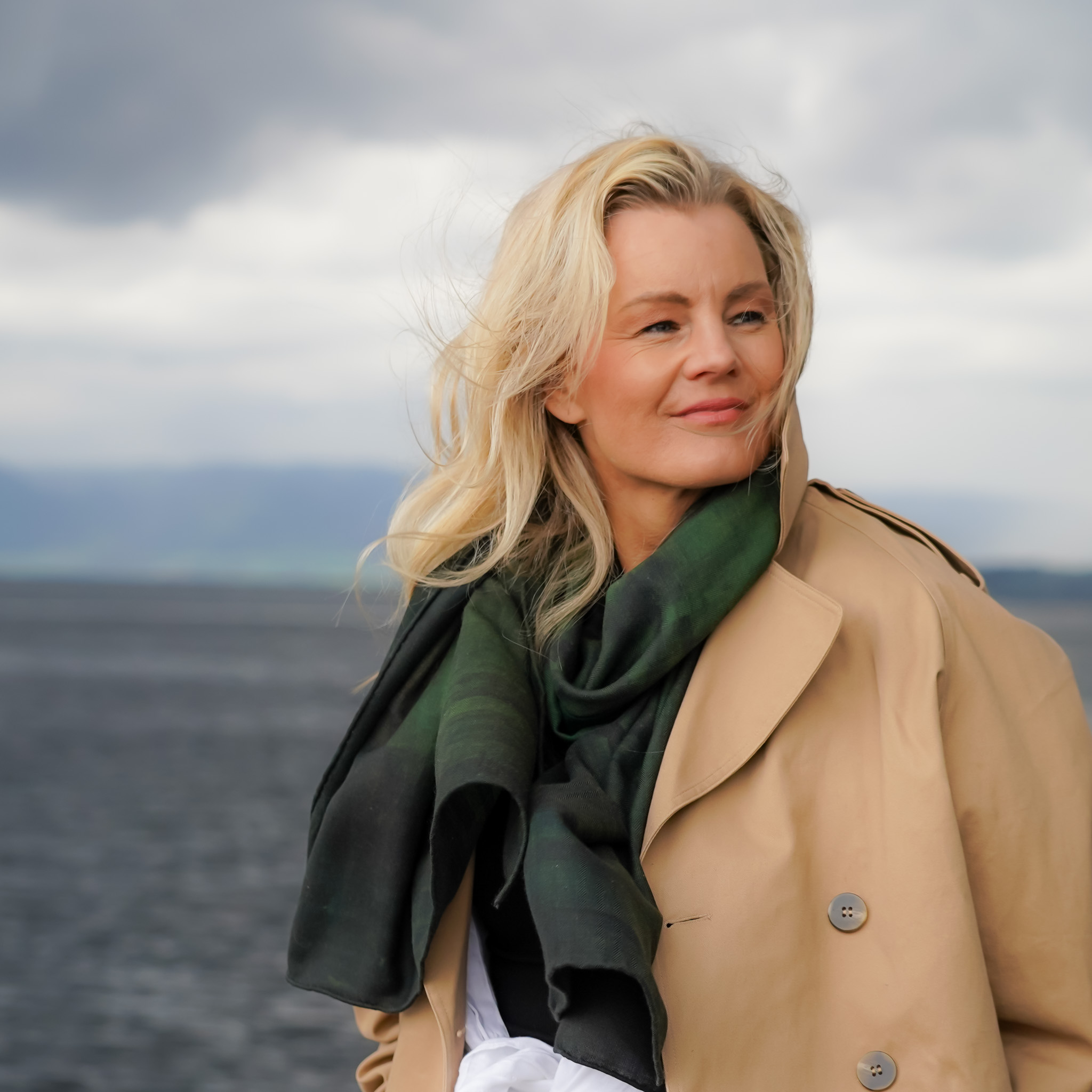 Skjerf Over the seven seas dark green - Bilde 2