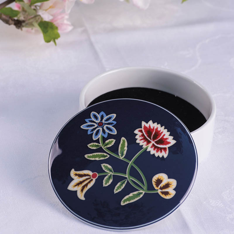 Nordland blå lite smykkeskrin - Bilde 2