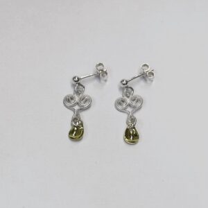 ØREPYNT MINI, HVIT, NORDLANDSSØLV