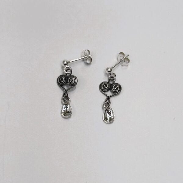 ØREPYNT MINI, OKSIDERT, NORDLANDSSØLVET