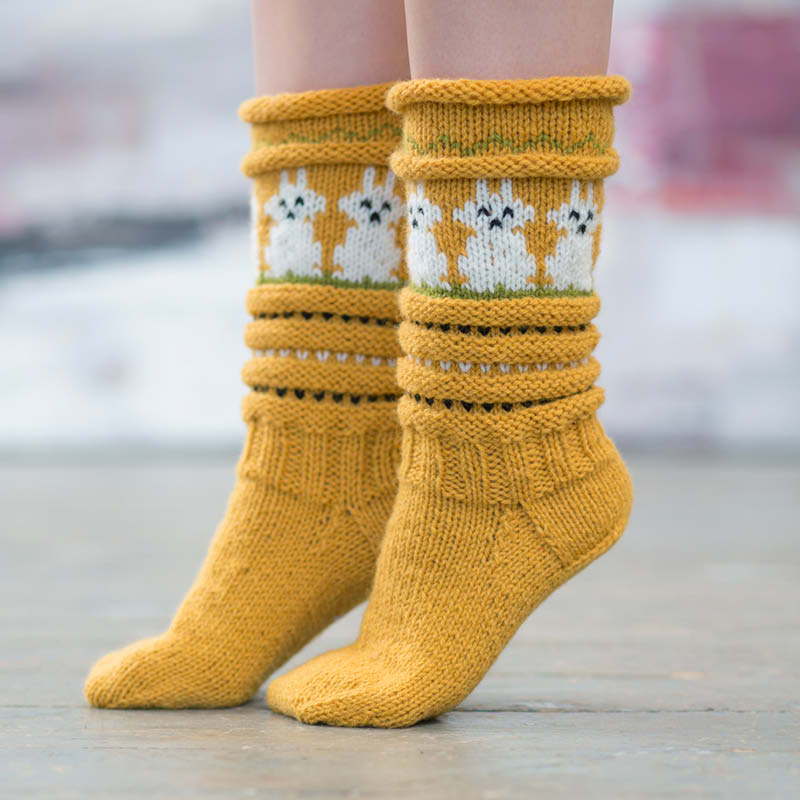 Strikkepakke Påskesokken - Bilde 1