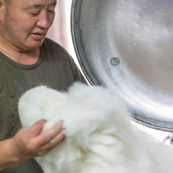 Blå tøfler i filt - Den originale Haustøffelen