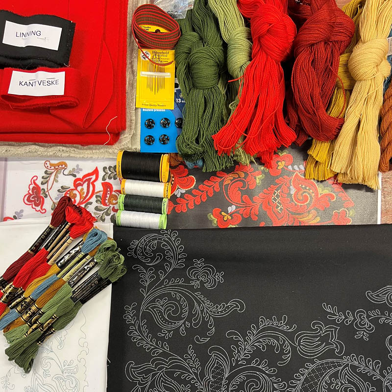 Materialpakke Øst-Telemarksbunad ranke - Bilde 1