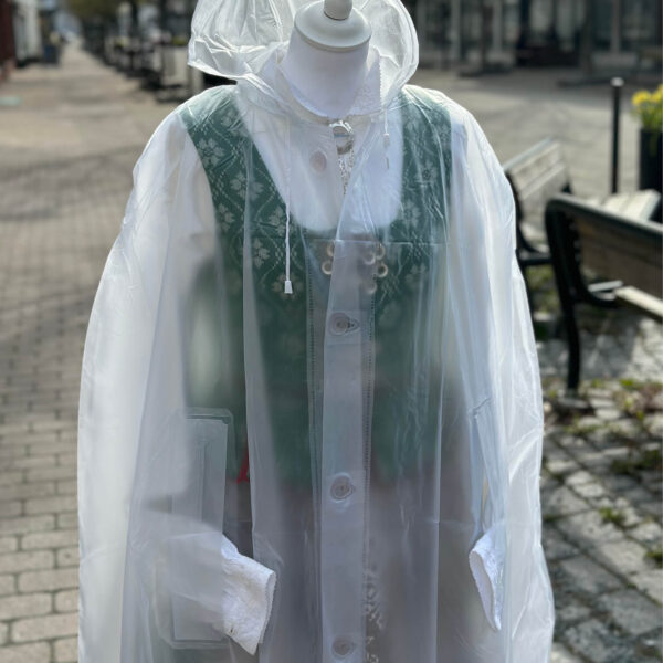 Regncape til bunaden