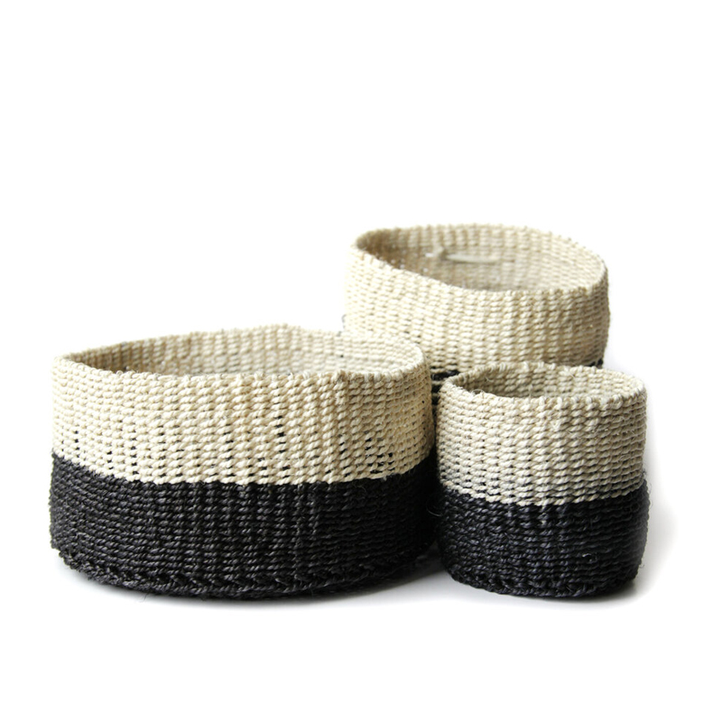 Sisal kurv sort M - Bilde 2