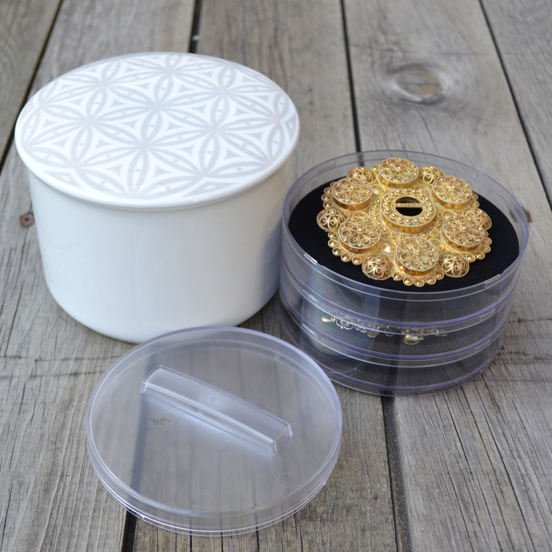 Stort rundt smykkeskrin - Bilde 1