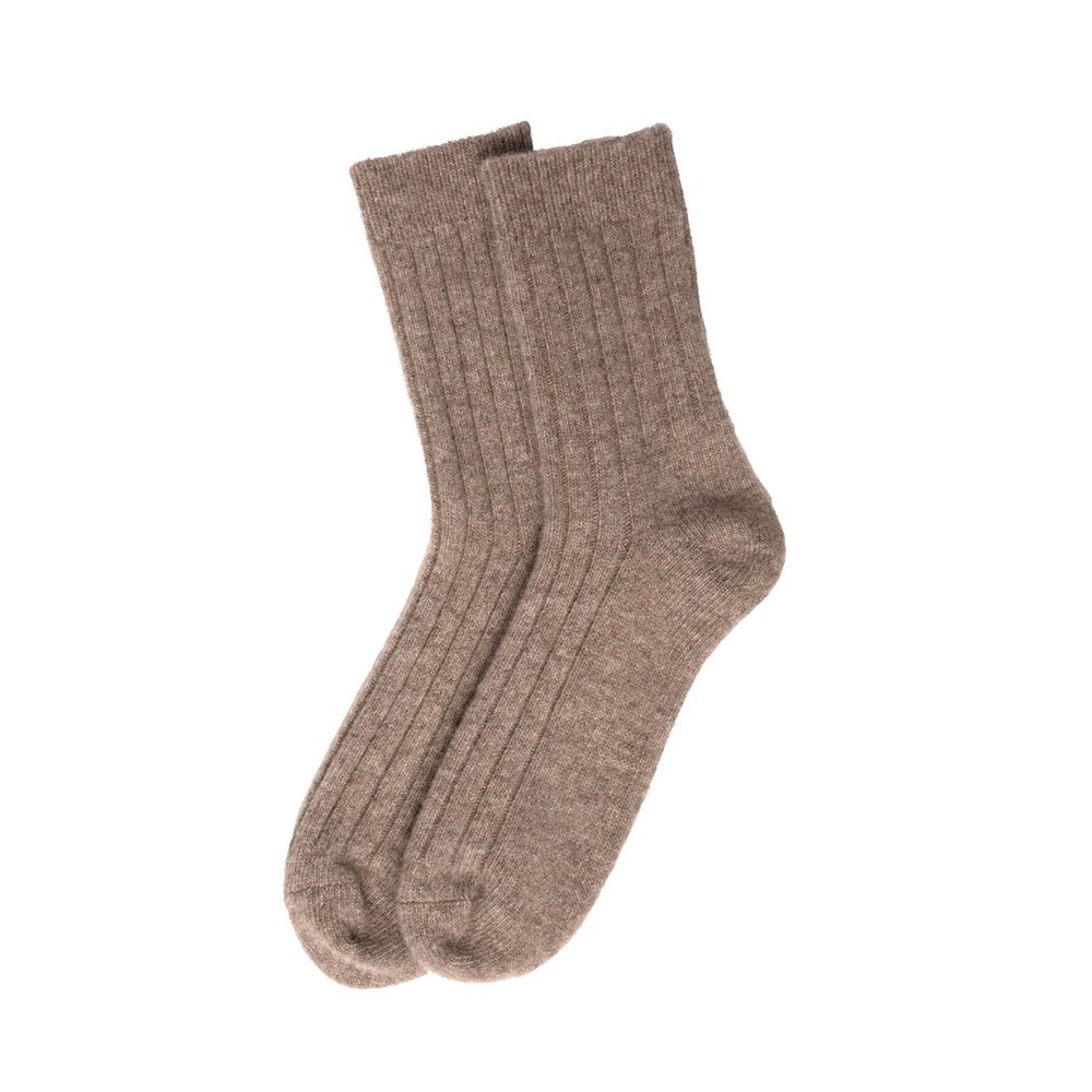 Oims Merino Wool Sock - Natural Brown - Bilde 3