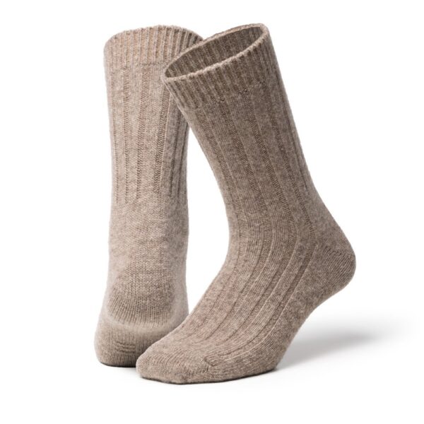 Oims Merino Wool Sock - Natural Brown