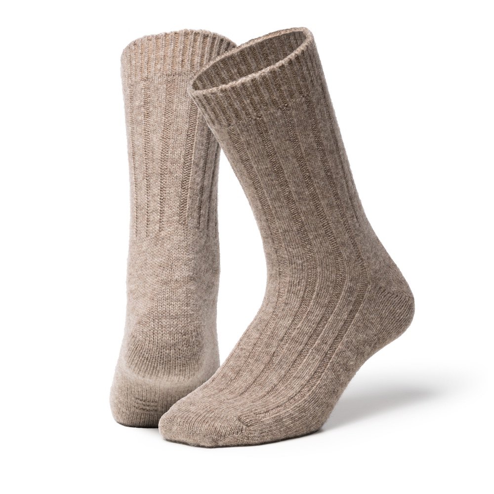 Oims Merino Wool Sock - Natural Brown - Bilde 2