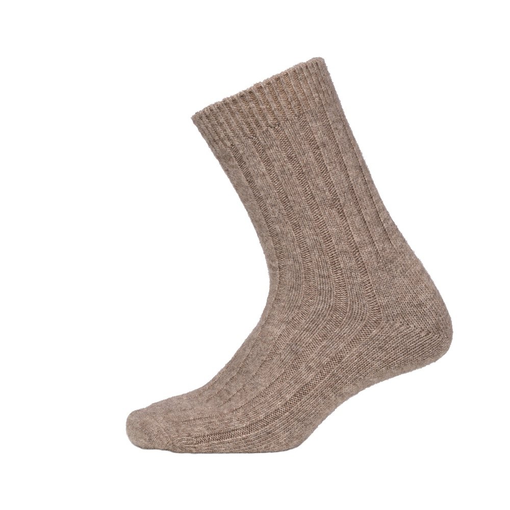 Oims Merino Wool Sock - Natural Brown - Bilde 1