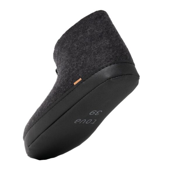 Koksgrå tøfler i filt - Den originale Haustøffelen