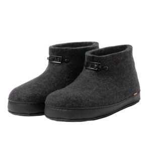 Koksgrå tøfler i filt - Den originale Haustøffelen - Bilde 2