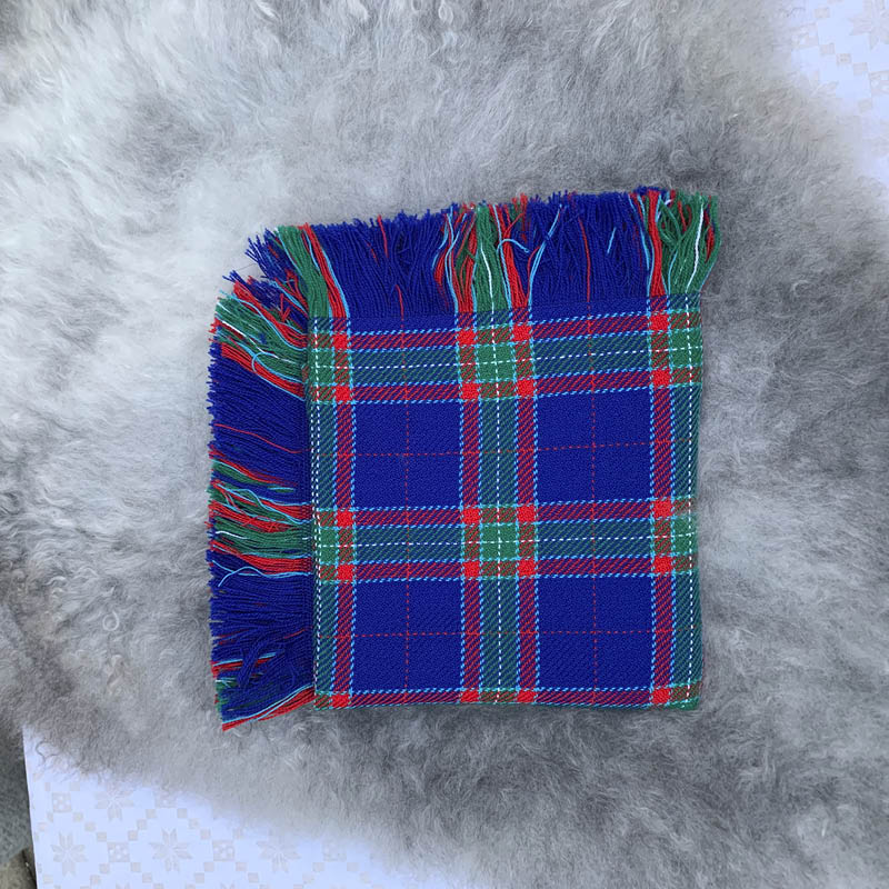 Ullsjal i kamgarn blå - Bilde 1