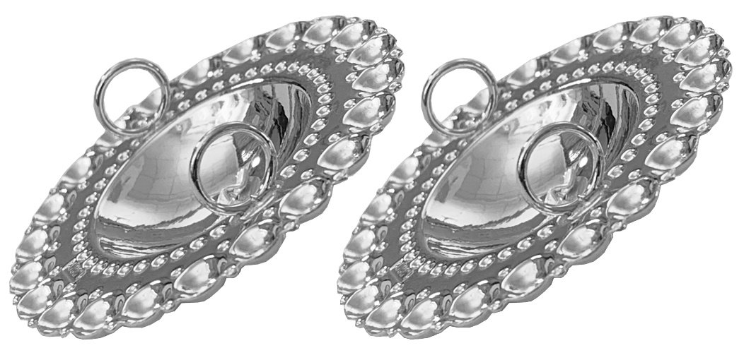 Borer 40 mm med grøn stein til skinnlist, oksidert - Bilde 2