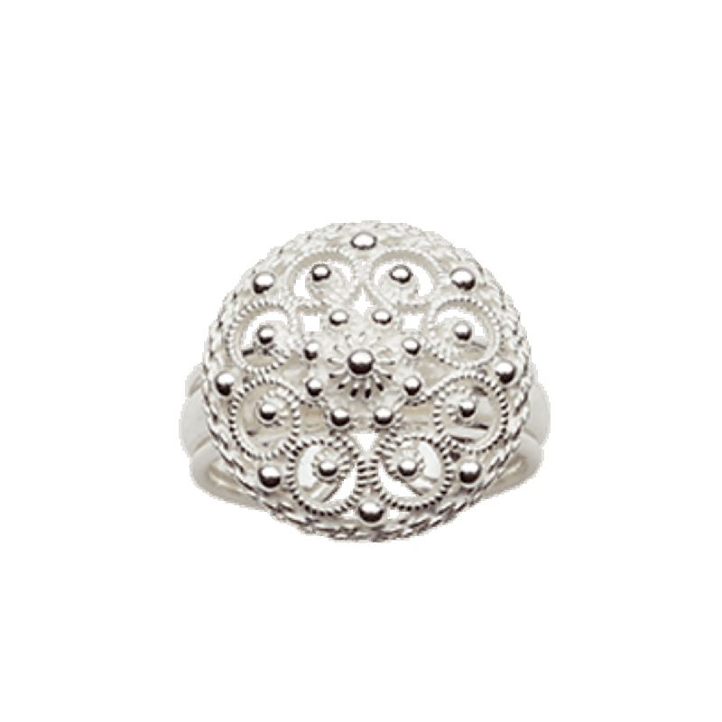 Bunadsring, kvit - Bilde 1