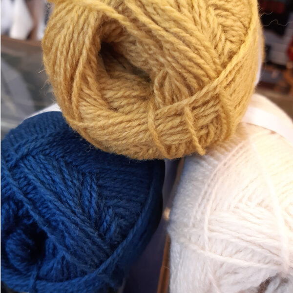 Strikkepakke Husflidens byvott blå, Kristiansund