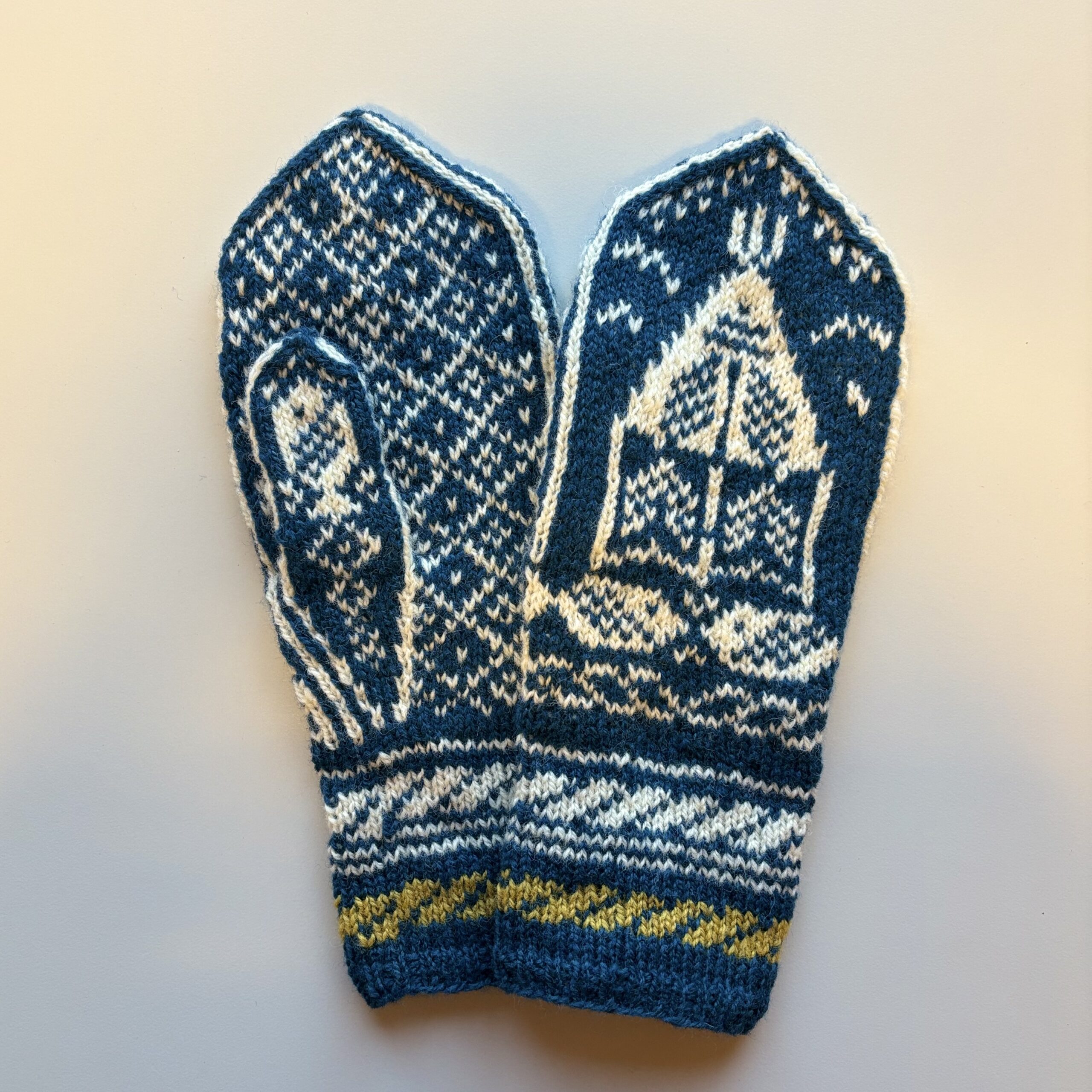 Strikkepakke Husflidens byvott blå, Kristiansund - Bilde 1