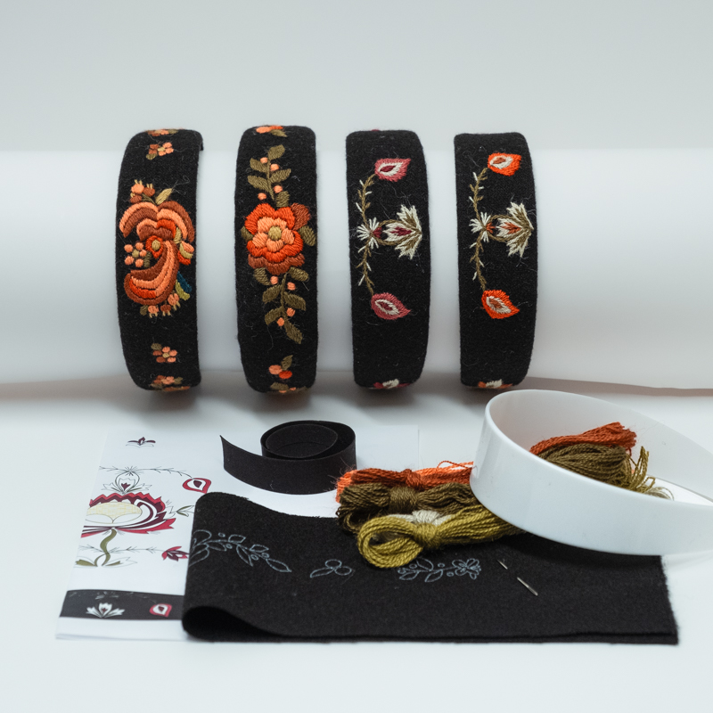 Materialpakke hårbøyle til trønderbunad - Bilde 1