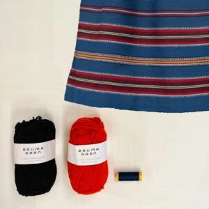 Materialpakke vevd forkle til Vestfold Husflidslags kvinnebunad 56 mod - Bilde 2