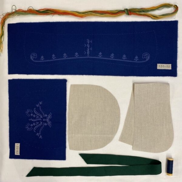 Materialpakke lue til Vestfold Husflidslags kvinnebunad 32 mod