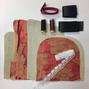 Materialpakke lue til Vestfold Husflidslags kvinnebunad 56 mod rosa - Bilde 2