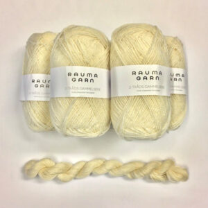 Materialpakke strømper til mannsbunad fra Vestfold mod Borre