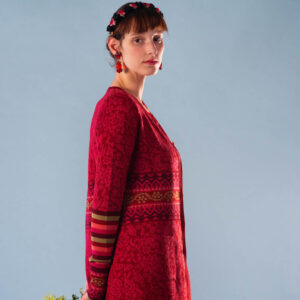 Silkevei cardigan rød