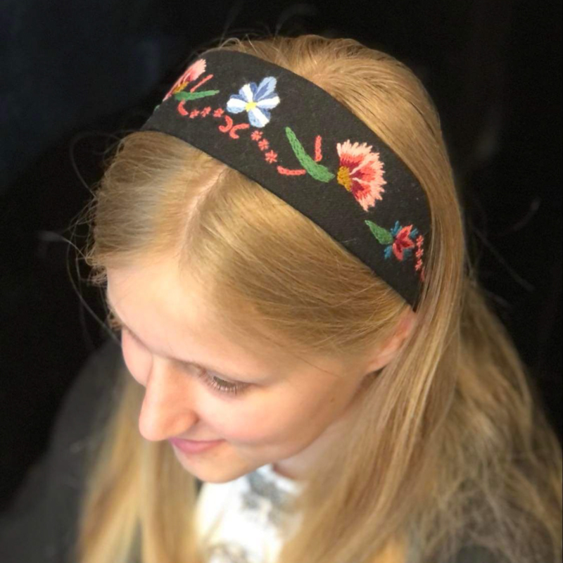 Materialpakke hårbånd til Ringeriksbunad - Bilde 1