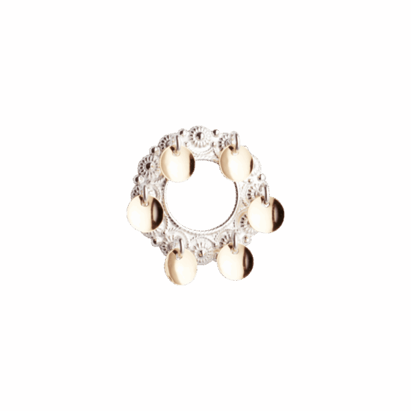 Sølje, kvit/forgylt