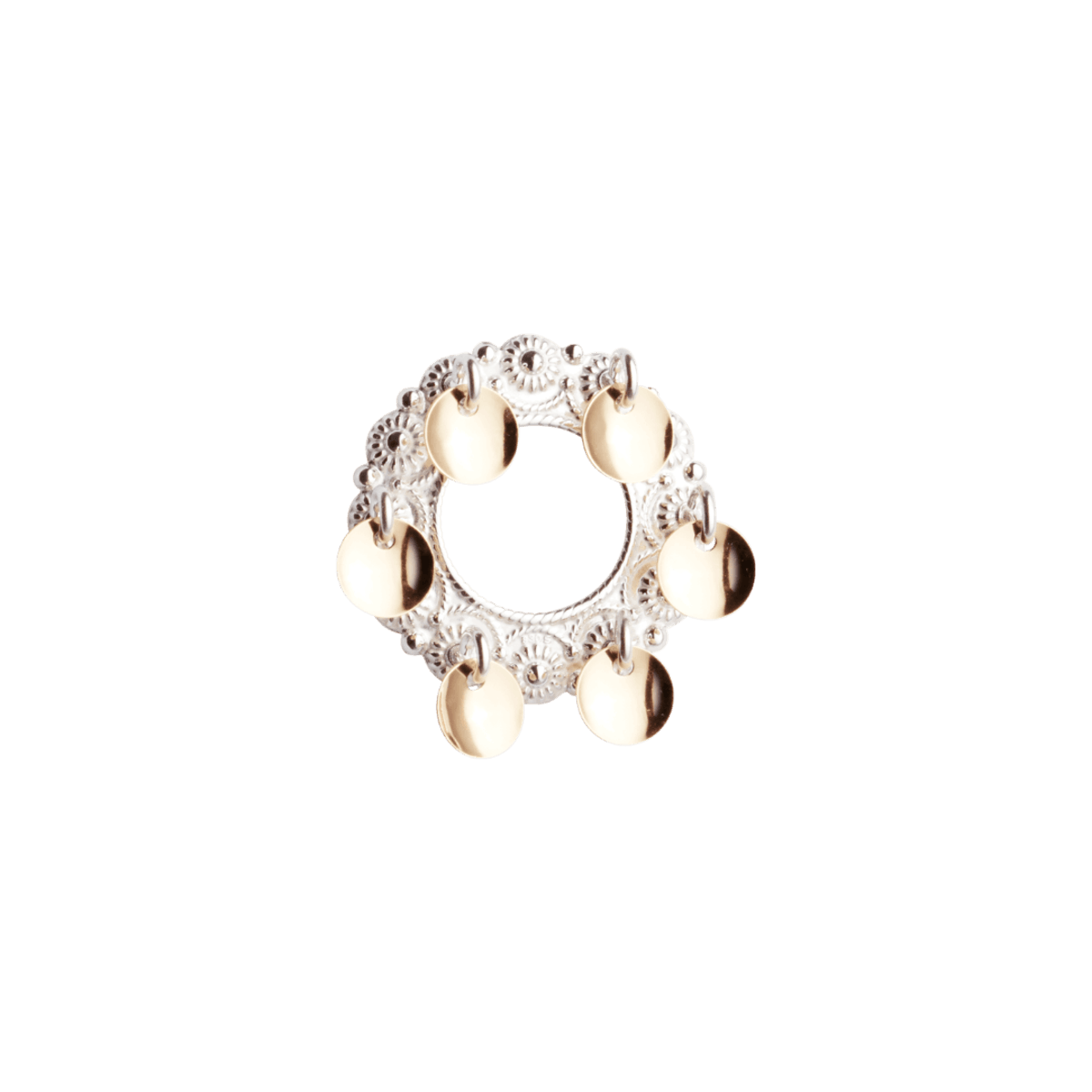 Sølje, kvit/forgylt - Bilde 1