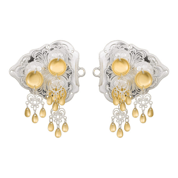 Spenne Hallingdal med 430 heng, kvit/forgylt