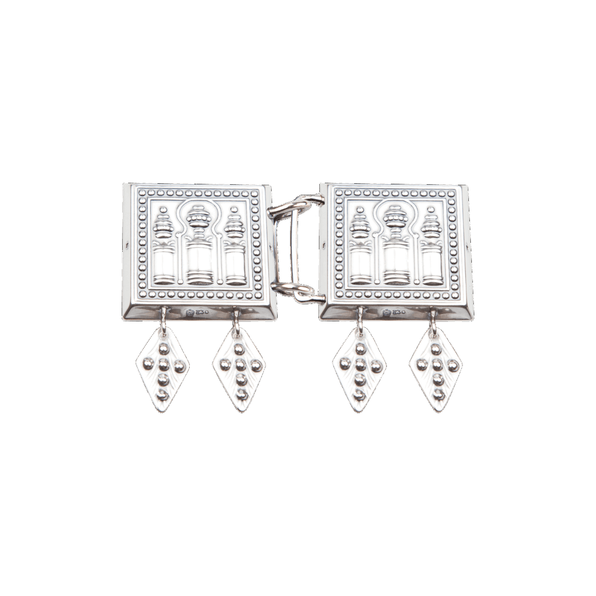 Beltespenne Nordmøre stor med lauv, oksidert - Bilde 1