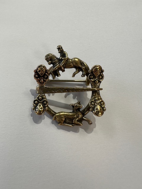 Hornring Figursølje Messing