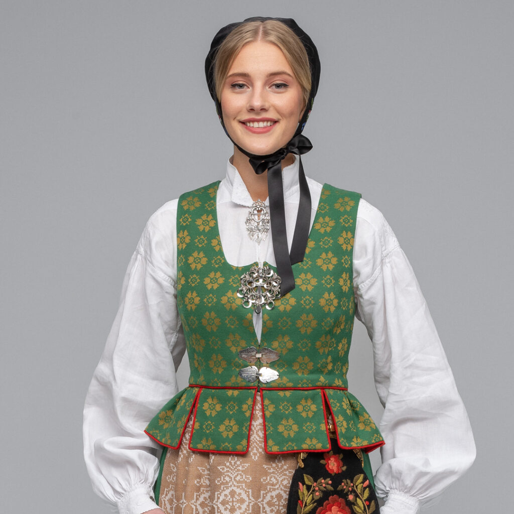 Materialpakke Vest Gloria grønn